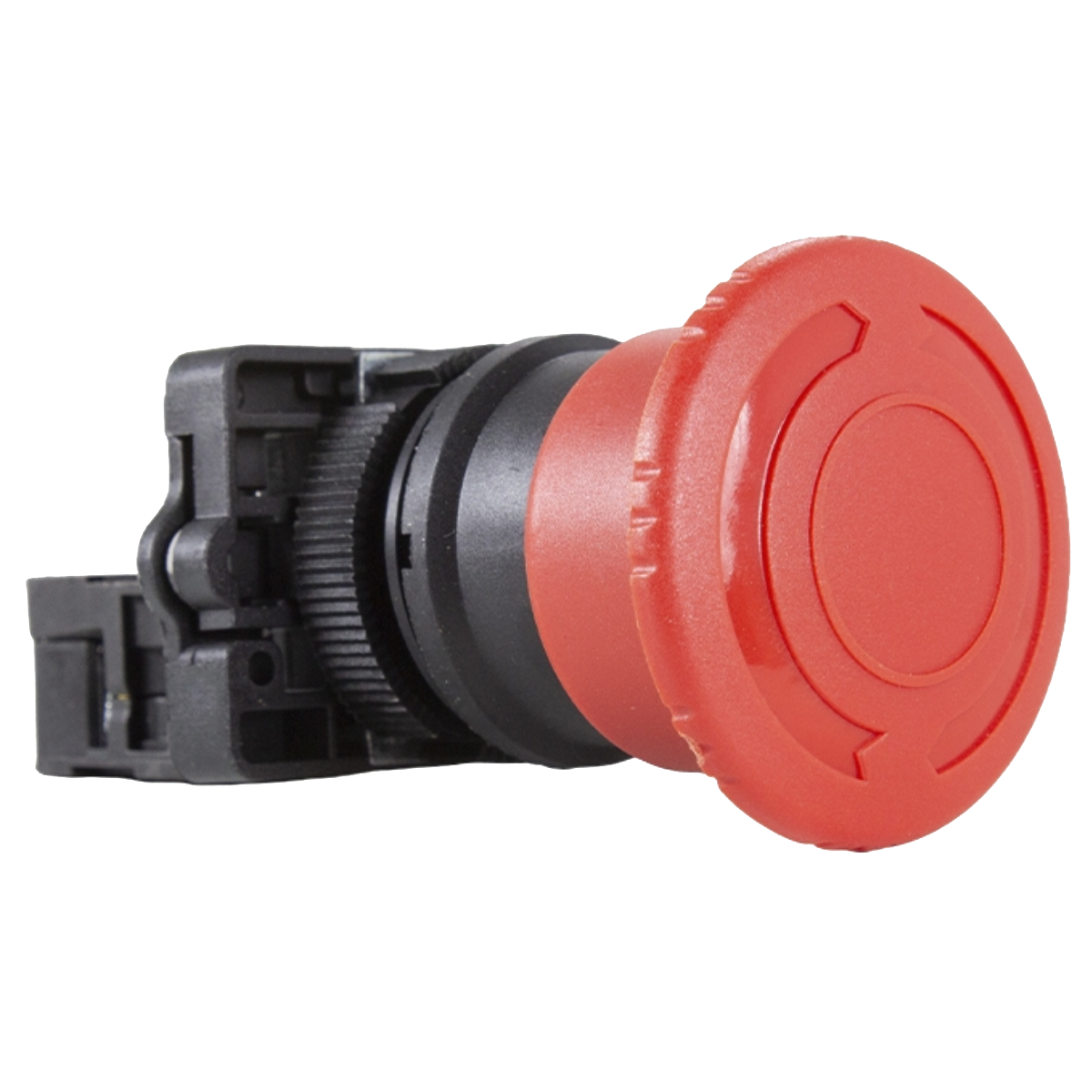 Botão De Emergência Cogumelo Vermelho Com Trava 1NF 22mm