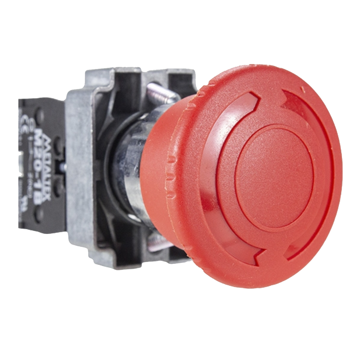 Botão Emergência Metálico Cogumelo Vermelho Trava 1nf 22mm - Imagem 4