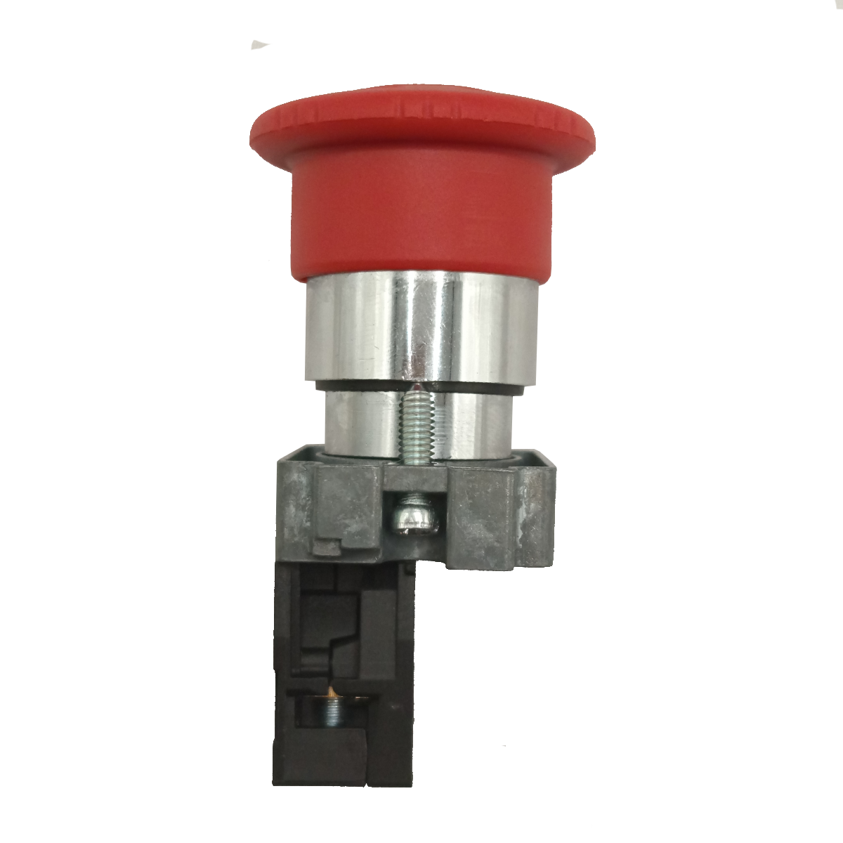 Botão Emergência Metálico Cogumelo Vermelho Trava 1nf 22mm - Imagem 6