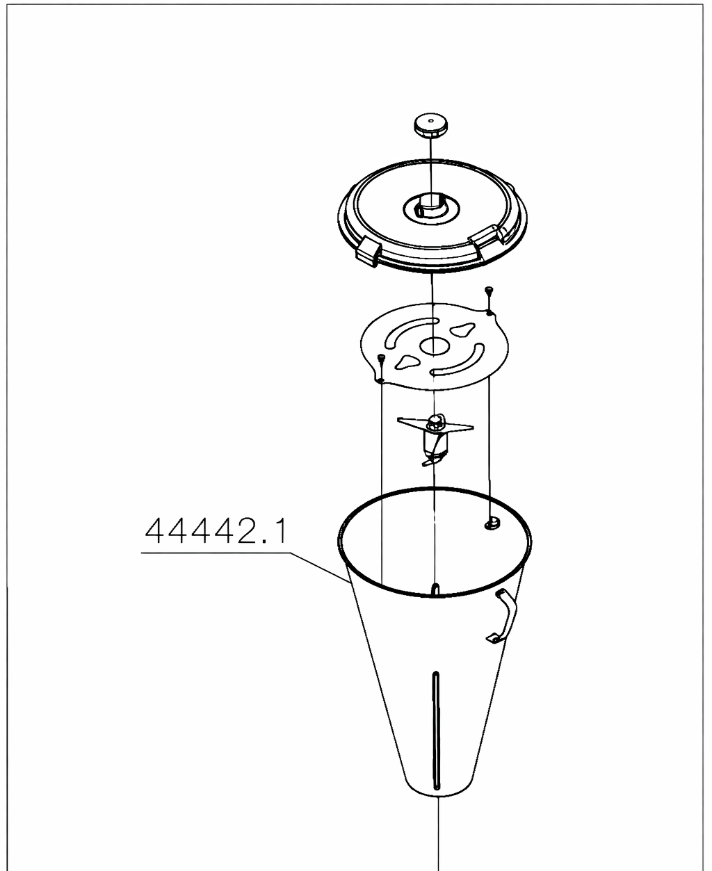 Copo Monobloco Inox Lb25 Liquidificador Basculante Skymsen - Imagem 7