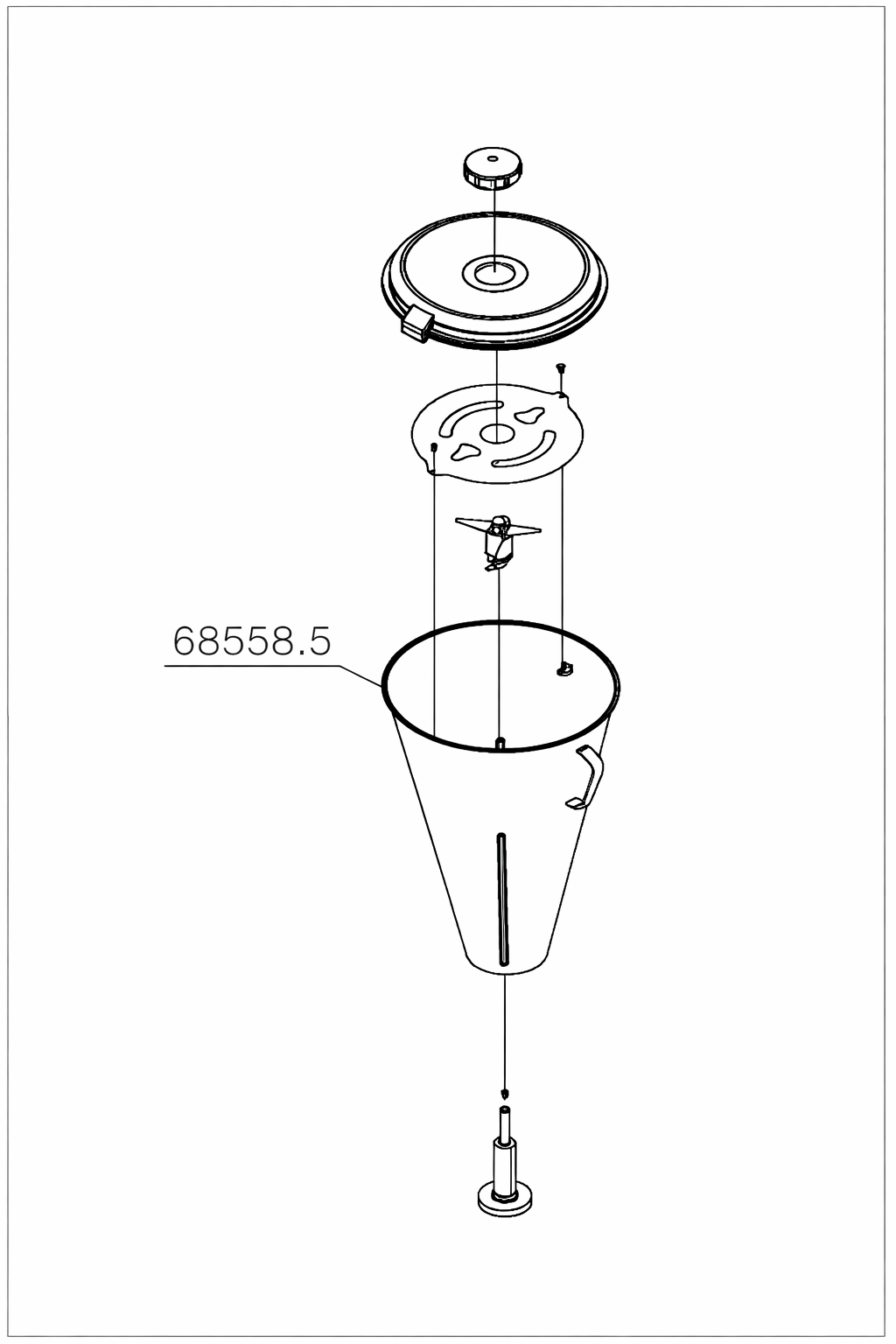 Copo Monobloco Inox Liquidificador Basculante Lb15 Skymsen - Imagem 3