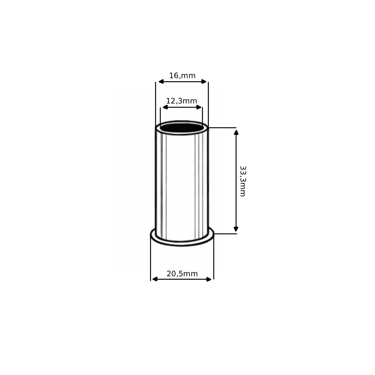 Kit 3 Buchas Para Liquidificador Skymsen Lar/ls 4 A 10lts - Imagem 7